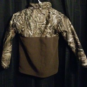 Drake camo pull over coat